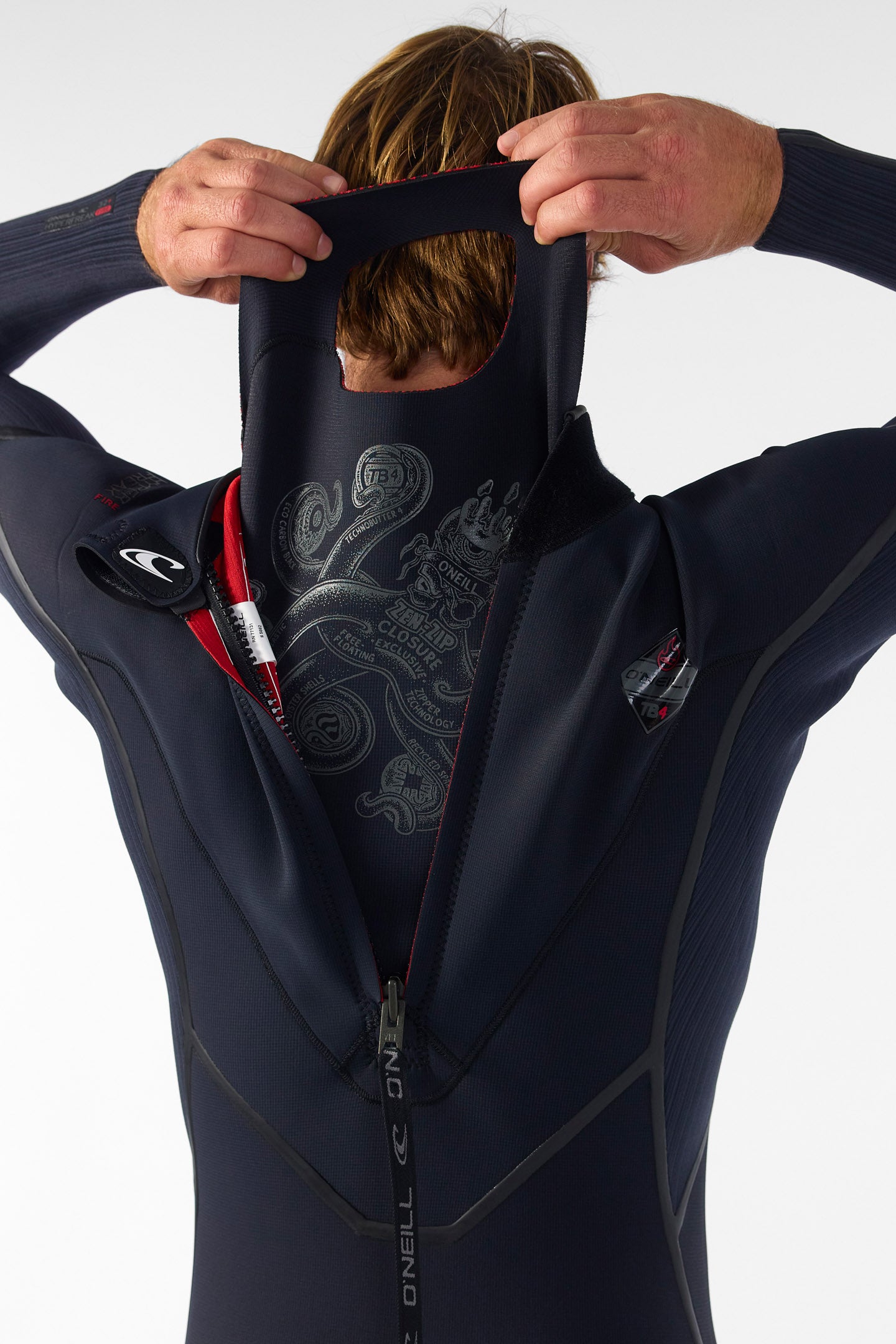 Hyperfreak Fire 3/2mm+ Back Zip Full Wetsuit - O'Neill Clothing